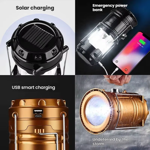 Multifunctional LED Light: Fan + USB Charging + Solar Power + Emergency Power Bank（Cash on delivery is supported）
