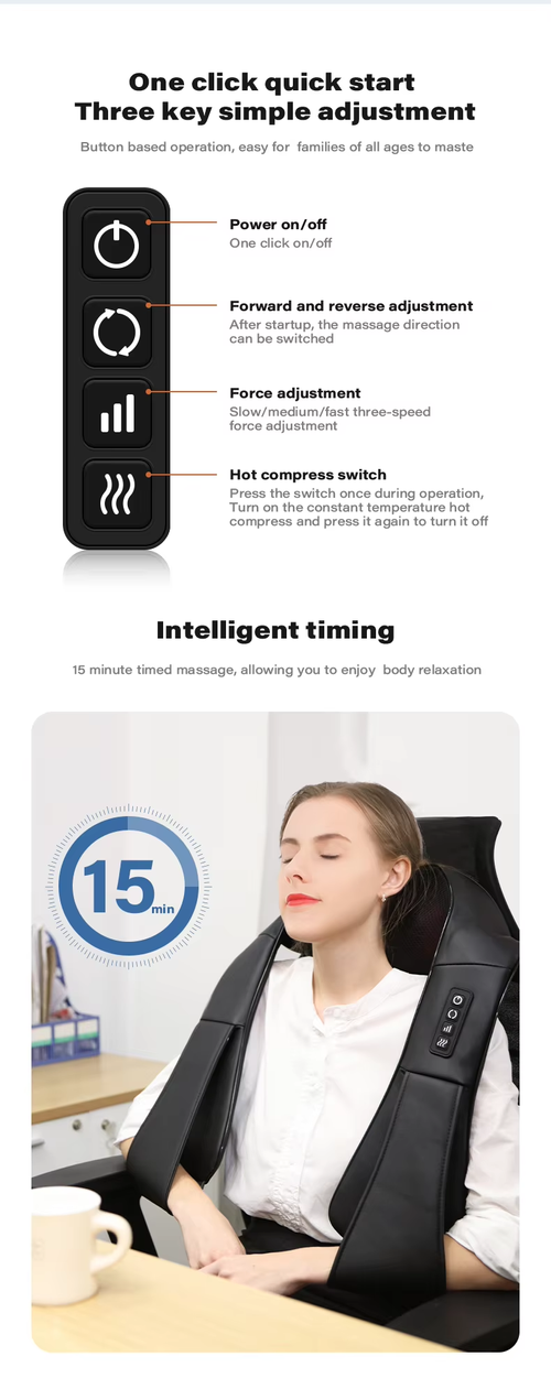 Electric Neck Shoulder Massager For Home Relax（Cash on delivery is supported）