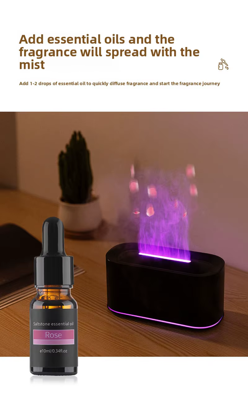 Flame Humidifier: Warm Glow, Fresh Air, Cozy Home（Cash on delivery is supported）