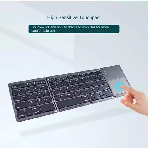 Foldable Bluetooth Keyboard with Touchpad for Tablet and Laptop（Cash on delivery is supported）