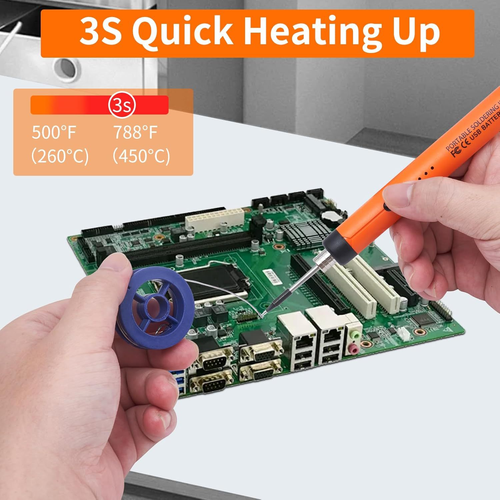 Cordless Soldering Iron Kit, USB Rechargeable, Portable（Cash on delivery is supported）