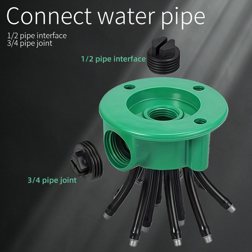 Automatic Garden Sprinkler with 12 Flexible Heads（Cash on delivery is supported）