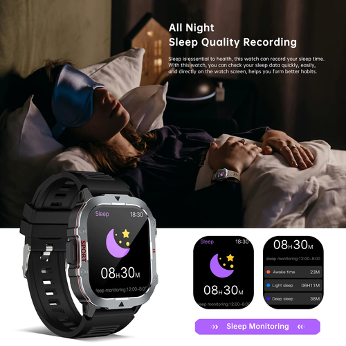 Outdoor Sport Watch Bluetooth Health 3Proof Waterproof（Cash on delivery is supported）