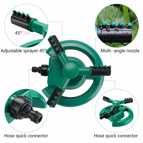 3PCS 360 Rotating Garden Sprinkler Kit（Cash on delivery is supported）