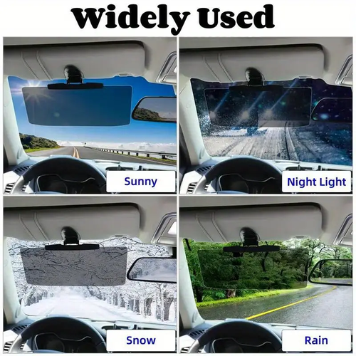 Hot sale high quality front window car windshield auto accessories rotatable angle adjustment day and night anti-glare car auto windshield universal car sun visor