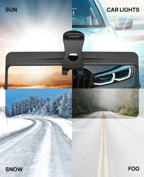 Hot sale high quality front window car windshield auto accessories rotatable angle adjustment day and night anti-glare car auto windshield universal car sun visor