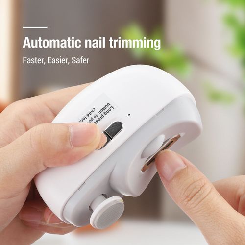 3 in 1 Automatic Electric Nail Clippers Nail Clippers Curved Blade Grinding and Polishing Device for Elderly Babies Children Adults Nail Clippers Cutter Polisher Nail Clipping Storage Nail Trimmer
