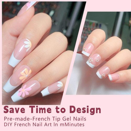Hot Selling Nail Art Press on Nails 150 PCS Patches Detachable French Style Wearable Nail Patches
