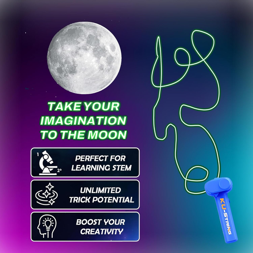 Factory Price Glow in the Dark USB Electric Rope Propeller Zip String Toy Fidget Toy Loop Lasso String Shooter Rope Launcher
