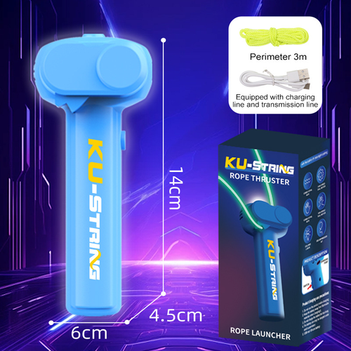 Factory Price Glow in the Dark USB Electric Rope Propeller Zip String Toy Fidget Toy Loop Lasso String Shooter Rope Launcher