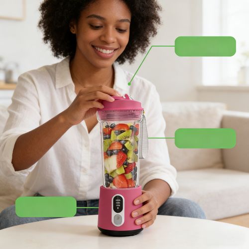 Liquidificador Portátil Atualizado Quebra-Células Limpeza Automática Suco Portátil Entrega Gratuita em Luanda