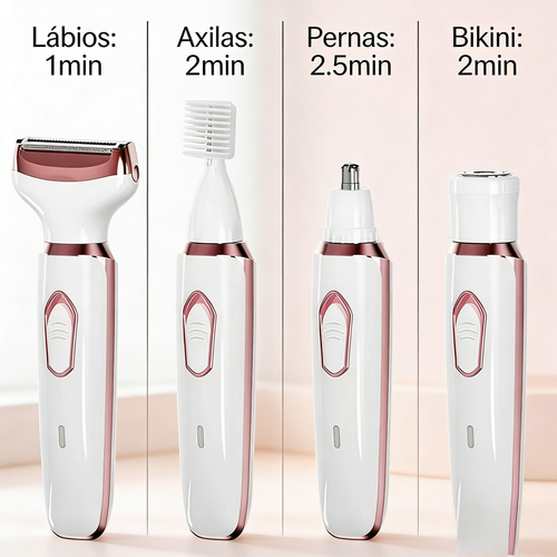 Aparelho Elétrico Multifuncional para Remoção de Pelos para Mulheres Cuidados Intimos Axilas e Corpo