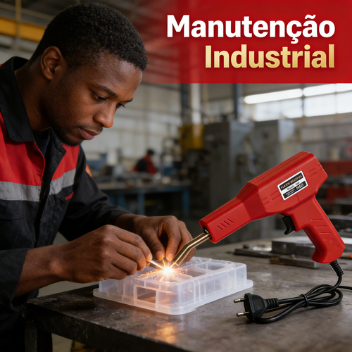 Pistola de Solda para Reparo de Plástico de Carro Ferramenta de Reparo de Amortecedor de Bumper com Soldagem Térmica