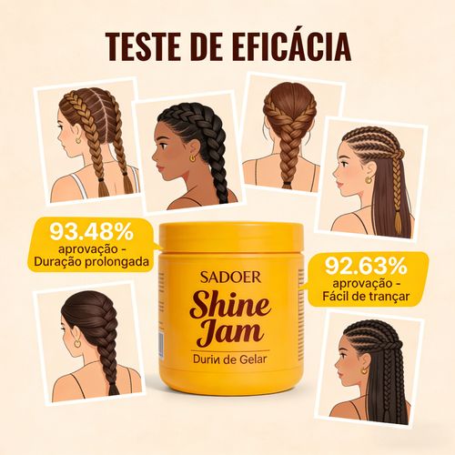 Gel Modelador SADOER Shine Jam para Tranças 113g Entrega Gratuita em Luanda