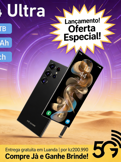 Smartphone S24 Ultra Tela de 7.3 Polegadas Caneta Integrada 16GB 64GB Android 5G