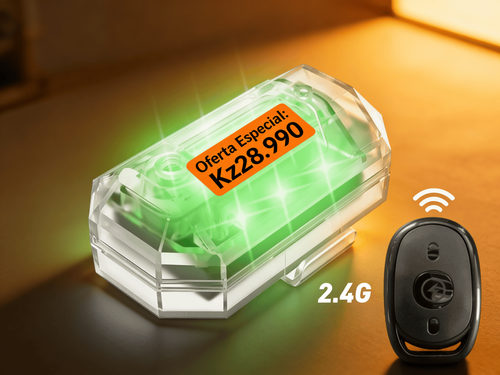 Luz de Alertas Portátil Sem Fio (7 Cores, Controle Remoto) – Resistente à Água, Longa Autonomia, Ideal para Motocicleta, Carro, Drone, Acampamento