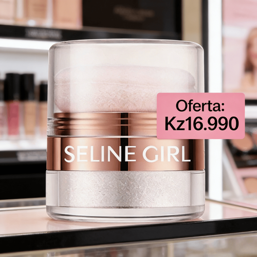 Pó de Destaque SELINE GIRL para Rosto e Corpo Blush e Contorno com Brilho Suave