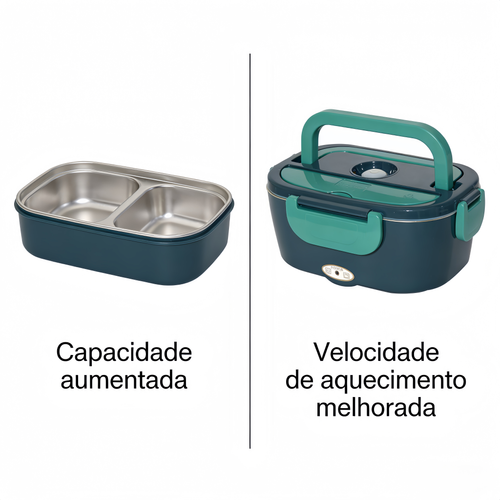 Marmita Elétrica para Carro 12V24V  Aquecimento  Isolamento Térmico, Grande Capacidade, Ideal para Profissionais e Motoristas