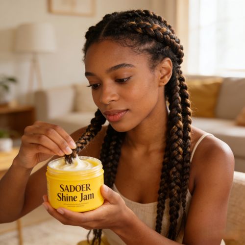 Gel Modelador SADOER Shine Jam para Tranças 113g Entrega Gratuita em Luanda