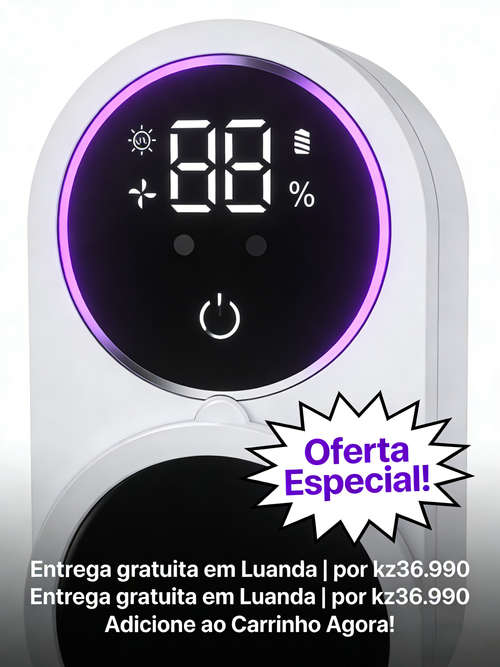 Desinfetante Inteligente de Escova de Dentes para Casal com Luz Ultravioleta UVC Ventilação Circulante e Tela Digital