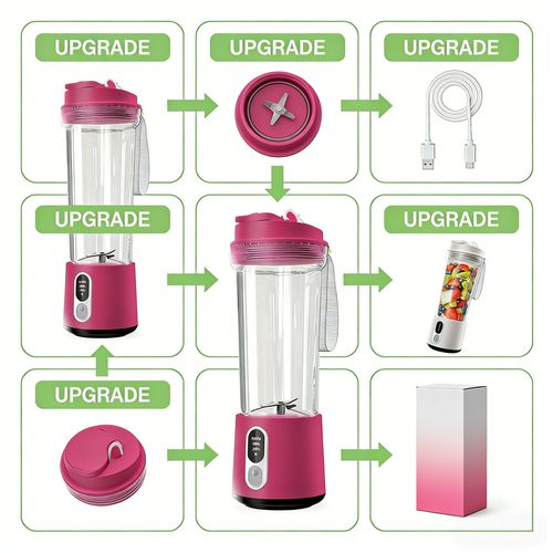 Liquidificador Portátil Atualizado Quebra-Células Limpeza Automática Suco Portátil Entrega Gratuita em Luanda