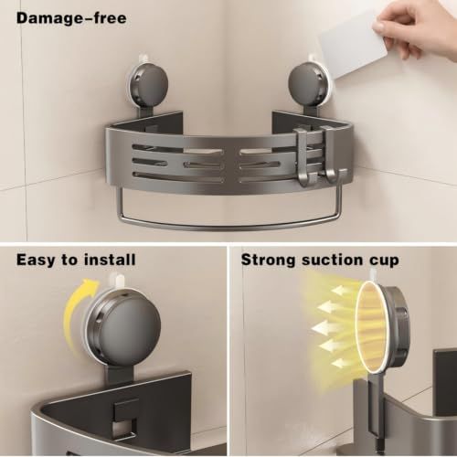 ⚡ Corner Shower Rack – No More Messy Bottles on the Floor – Keep Your Bathroom Tidy & Organized