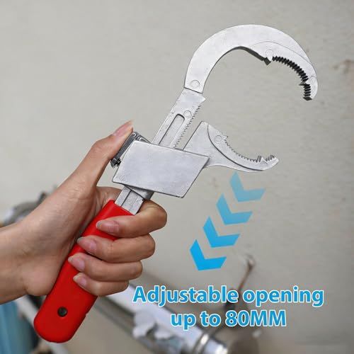 ⚡ Wide-Open Bathroom Wrench – No More Leaking Pipes, Tight Spaces, or Calling a Plumber