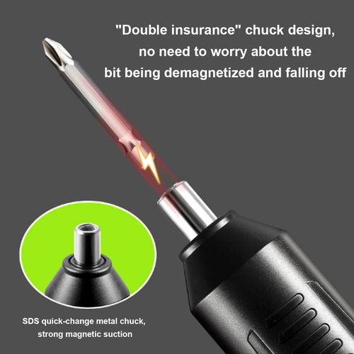 🔥HOT SALE🔥 COD！  Portable Home Use Electric Screwdriver Set,Mini Cordless Rechargeable Electric Screwdriver Set, Portable Automatic Home Repair Tool Kit,Powerful Compact Electric Screwdriver Set(2 Long+short+socke)