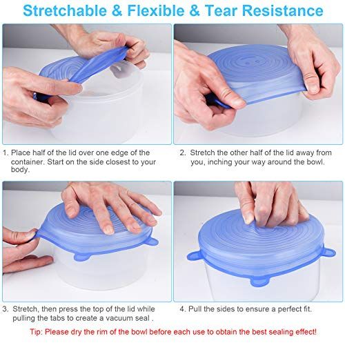 ⚡ Silicone Lids – Stop Wasting Food Today