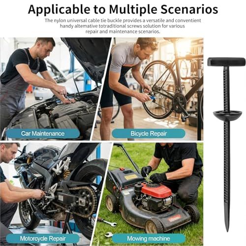 ⚡Heavy Duty Nylon Cable Zip Ties with Buckle – Strong Self-Locking Fastener for Car, Home & Farm Use