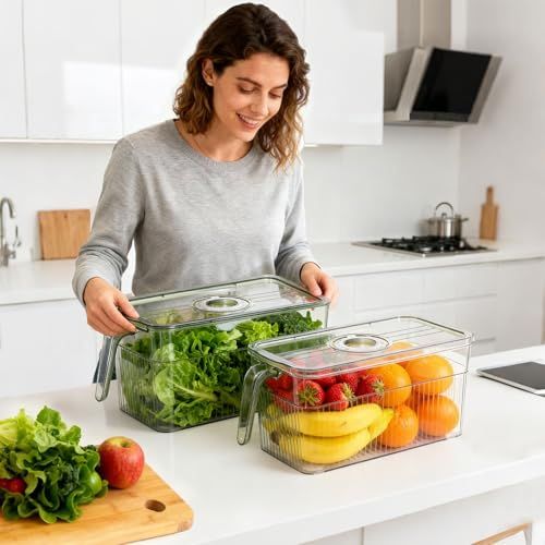 💰 Fridge Storage Box – Stop Wasting Food & Messy Fridge – Keep Leftovers Fresh & Organized