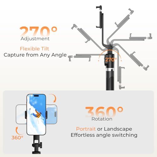 ⚡ Black Selfie Stick – No More Blurry Photos or Missing Yourself in Every Shot – Perfect for Travel, Parties & Vlogs