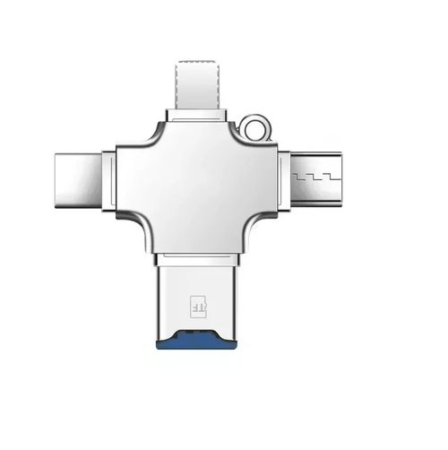 4 In 1 Memory Micro SD Card Reader For IPhone Ipad Android Mac PC Camera Type C Lighting Usb C Android Reader Portable Reader