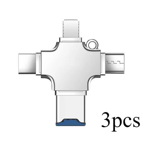 4 In 1 Memory Micro SD Card Reader For IPhone Ipad Android Mac PC Camera Type C Lighting Usb C Android Reader Portable Reader