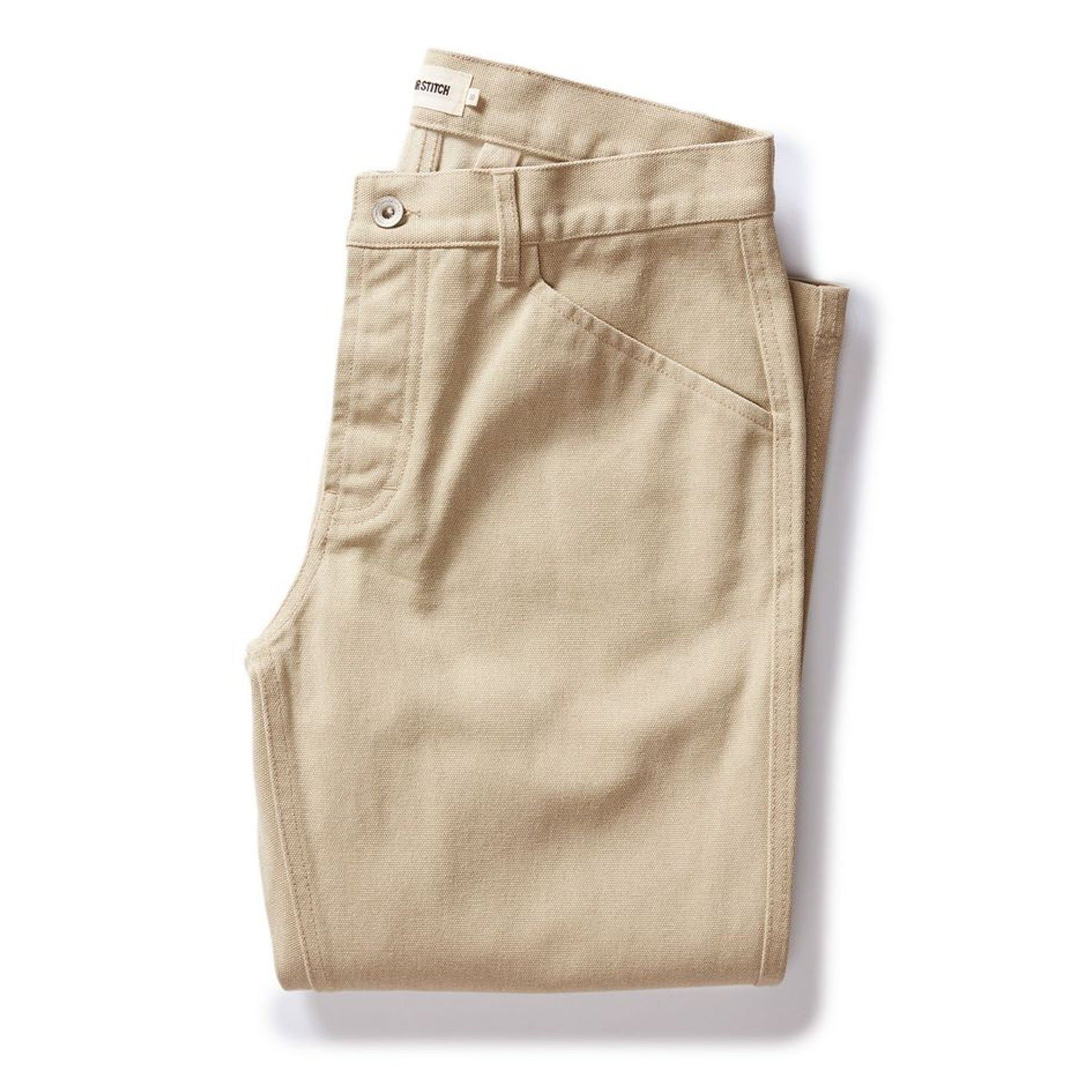 Uwrna Camp Pant in Light Khaki Chipped Canvas