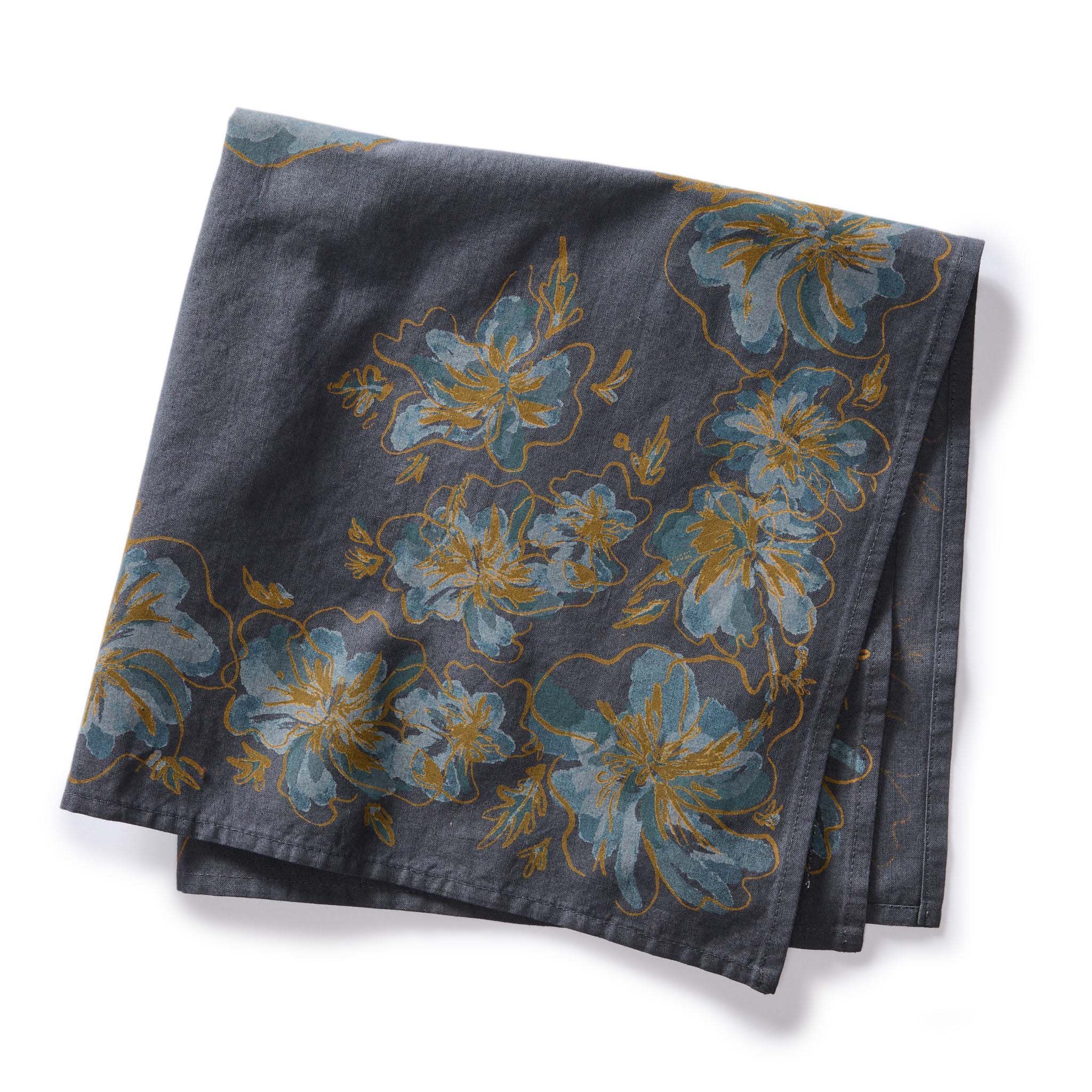 Uwrna Bandana in Dark Blue Floral