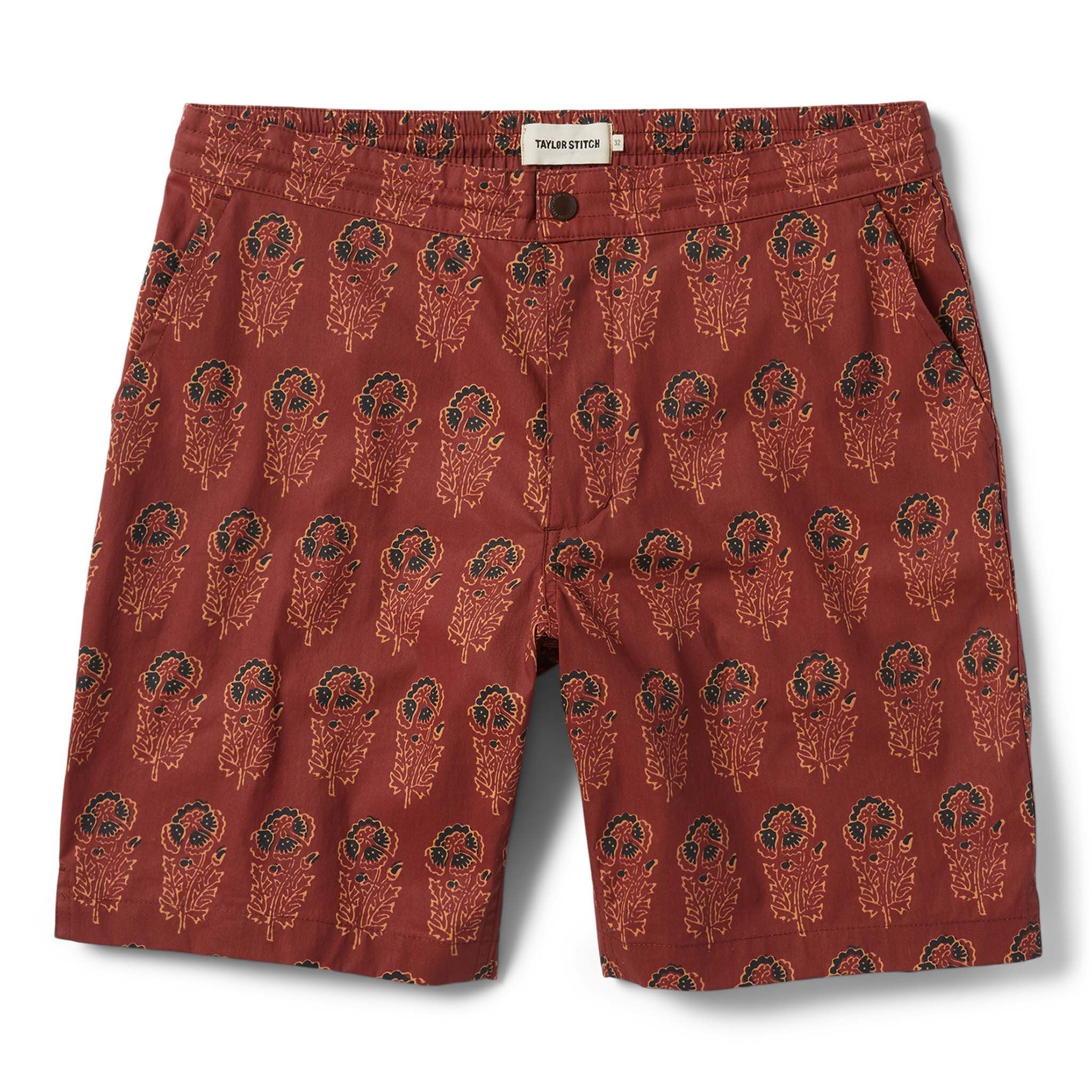 Uwrna Adventure Short in Rust Floral