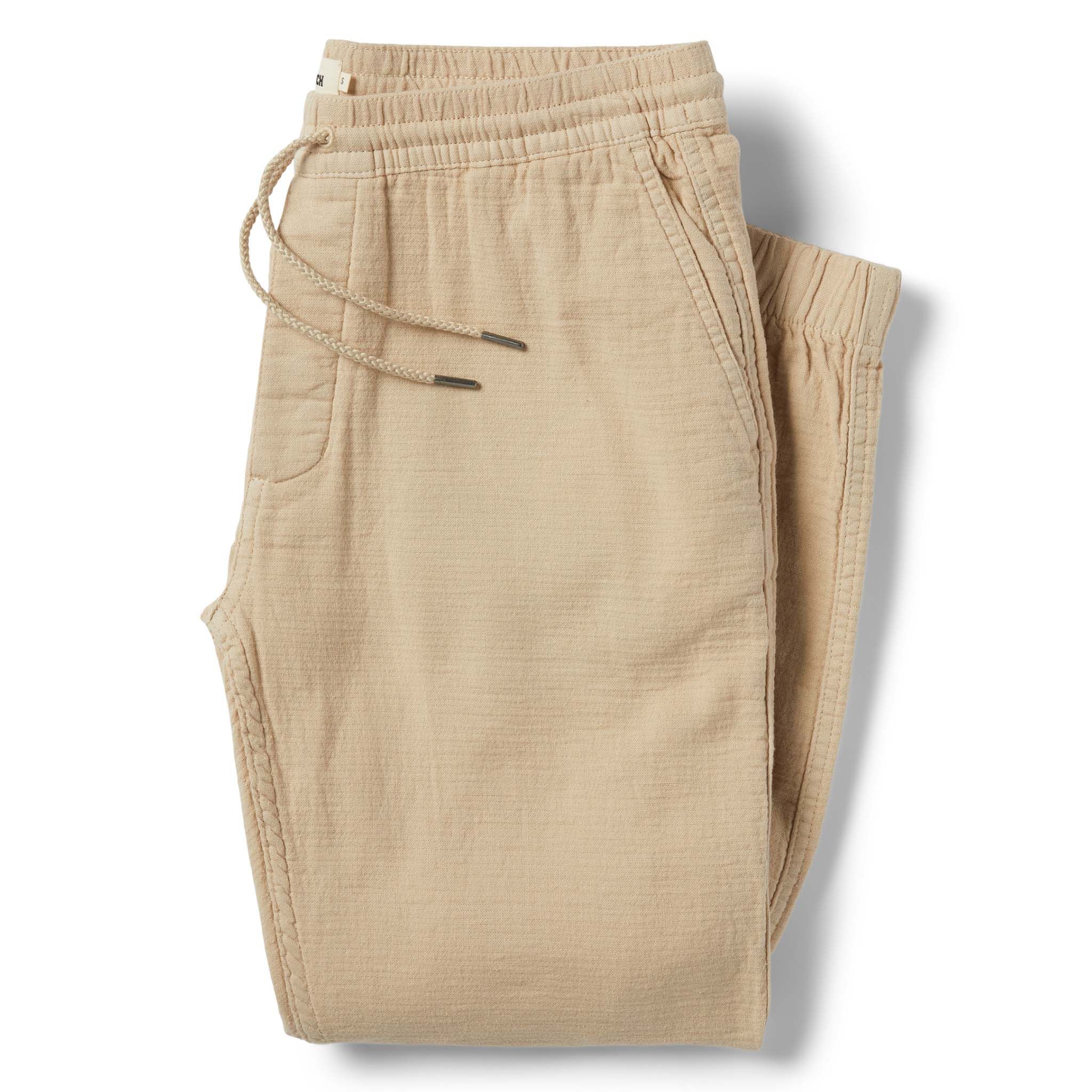 Uwrna Apres Pant in Khaki Double Cloth