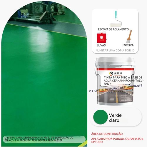 Não precisa contratar trabalhador, você mesmo pinta em casa!Tinta de piso impermeável e resistente ao desgaste, ideal para renovar garagem, fábrica e residências.