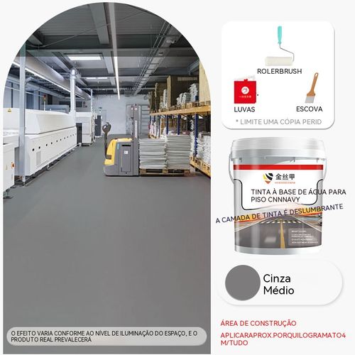 Não precisa contratar trabalhador, você mesmo pinta em casa!Tinta de piso impermeável e resistente ao desgaste, ideal para renovar garagem, fábrica e residências.