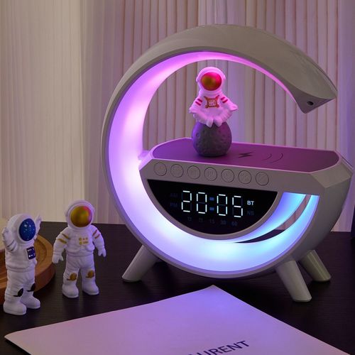 Luz de áudio colorida em forma de G! Integra áudio, carregamento rápido e alarme, não é apenas uma luz! Leve o céu estrelado para o quarto e abrace todo o romance e doçura do seu quarto!