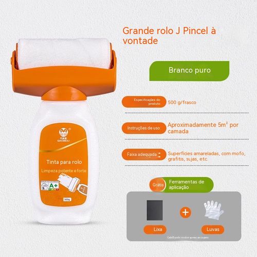 Sem contratar pintor, branqueie suas paredes sujas em casa, tinta de rolo barata e econômica.