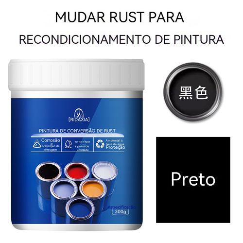Não precisa remover a ferrugem, pinte diretamente! Tinta transformadora de ferrugem QIDAXIA, elimina ferrugem em profundidade e tem impermeabilidade duradoura.