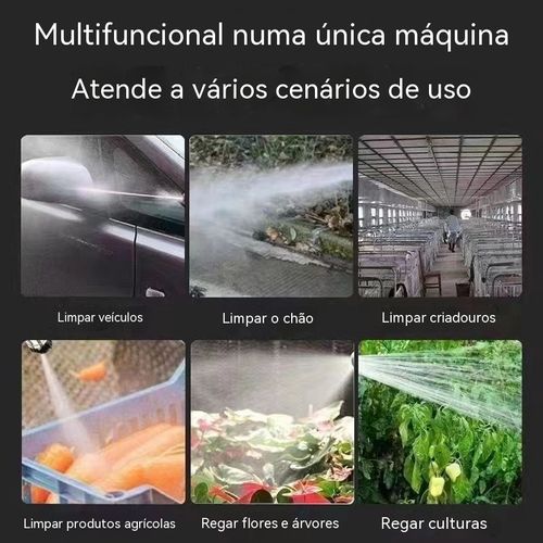 （Importado da Alemanha, 50% de desconto por tempo limitado!）Sem água na torneira? Não importa! Um balde limpa todo carro. Lavadora alta pressão sem fio, lava em qualquer lado. Ideal para motoristas de Luanda!