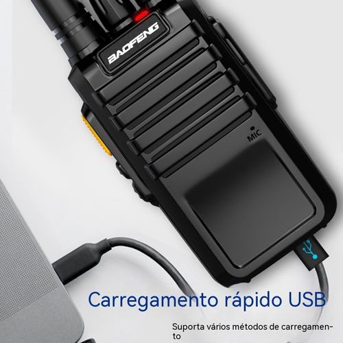 Compre um, ganhe um! Rádio com bateria duradoura e sinal muito potente.