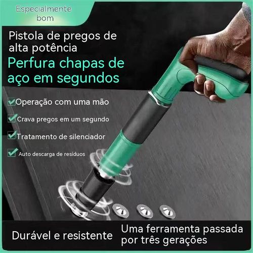 Pistola de pregos profissional, não aquece trabalhando o dia todo, uma única unidade dura vários anos!