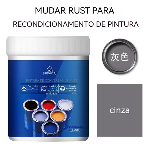 Não precisa remover a ferrugem, pinte diretamente! Tinta transformadora de ferrugem QIDAXIA, elimina ferrugem em profundidade e tem impermeabilidade duradoura.