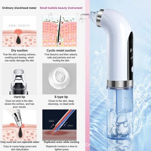 Electric Blackhead Remover Pore Vacuum Face Cleaner Pimple Black Head Removal