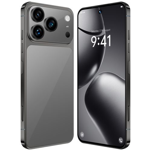 7.3 Mega Screen + 8000mAh Battery: The Phone That NeverLets You Down!Tired of your phone dying at 2 PM? Or squinting at a tiny display for TikTok, group chats, and family photos? Meet the i17 Pro Max —your new daily hero:
