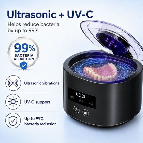 Denture Dome Ultrasonic UV-C Cleaner